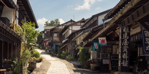 馬籠宿老街
